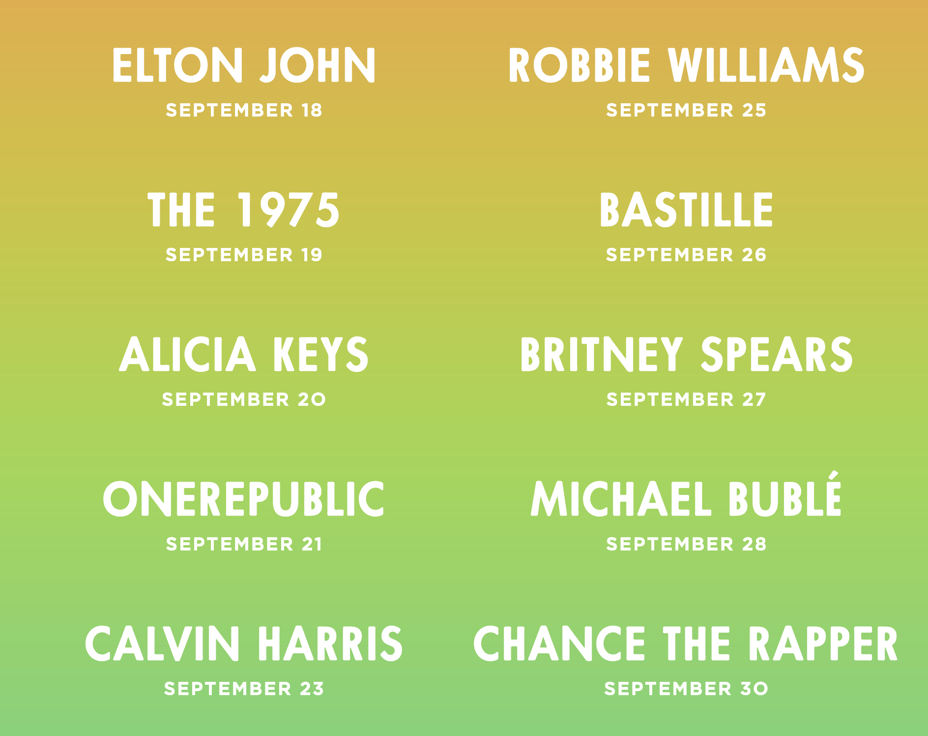Apple Music Festival London lineup announced Alicia Keys, Bastille