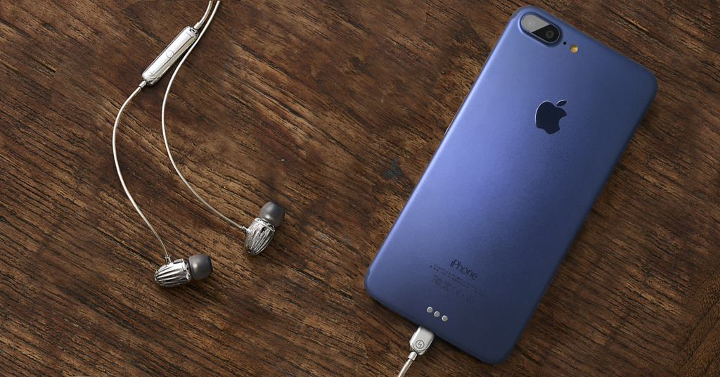 deep blue iPhone 7 Plus mockup 