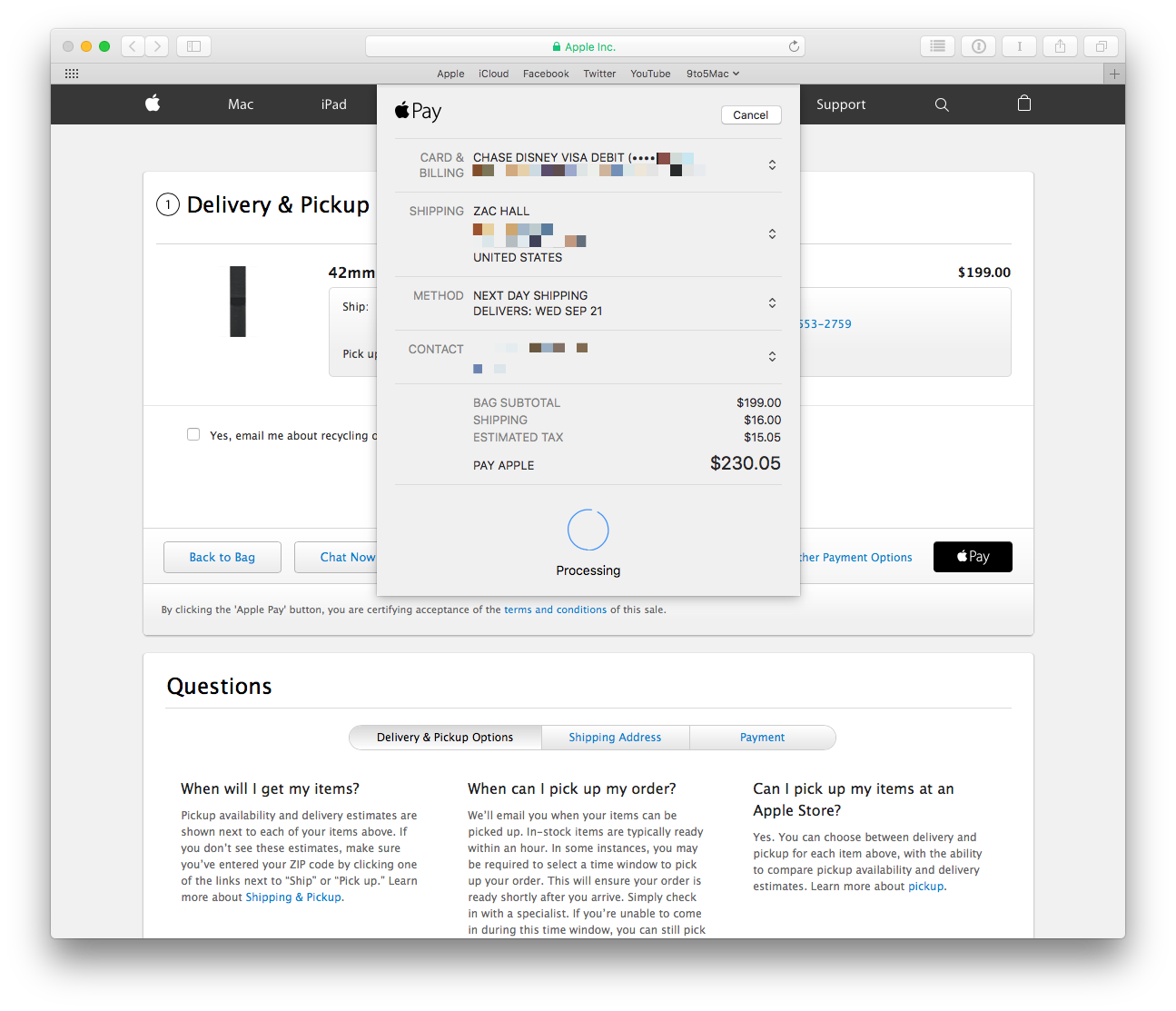 HowTo Use Apple Pay on the web with Safari in iOS 10 and macOS Sierra