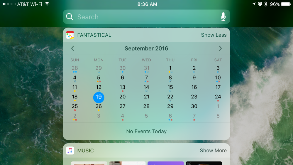 Fantastical calendar app gains updated iOS 10style widgets, watchOS 3