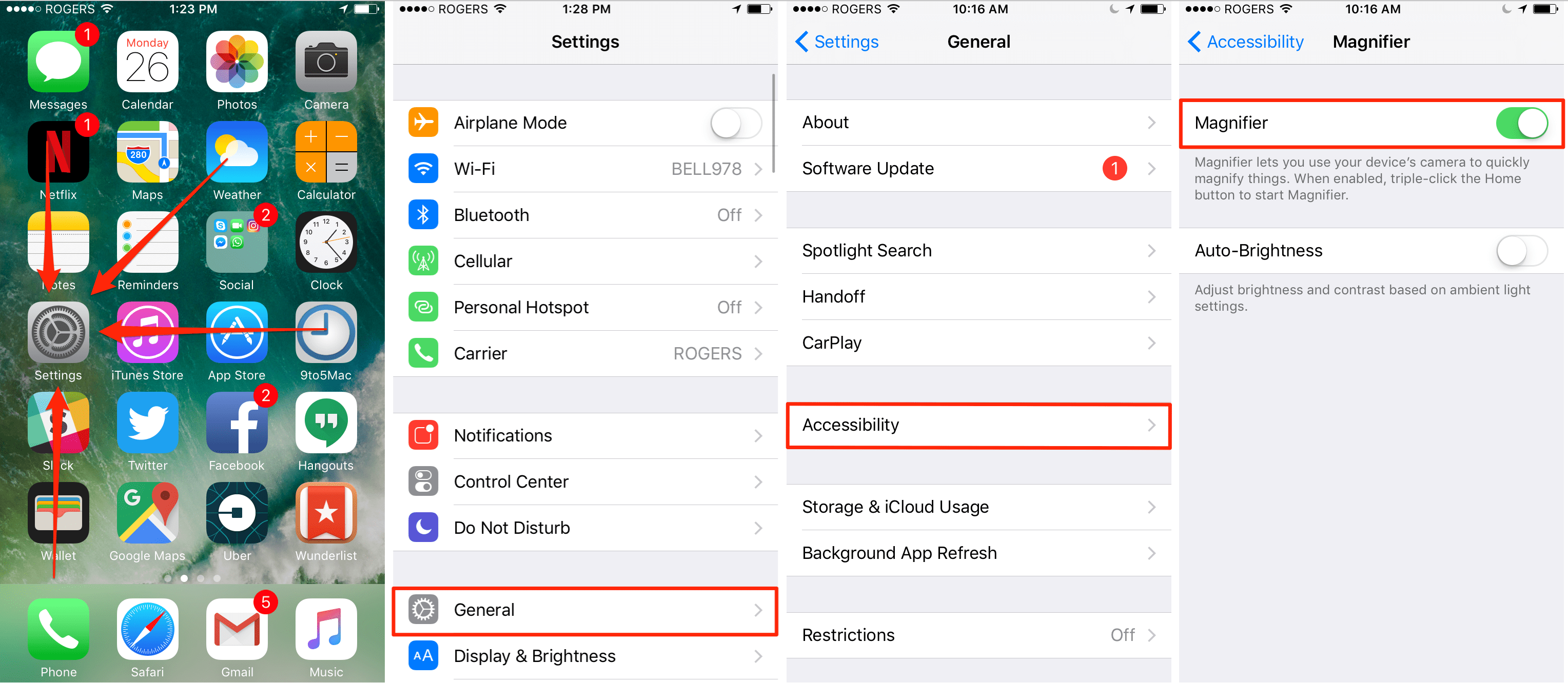 How to use iOS 10’s hidden ‘Magnifier’ magnifying glass feature for