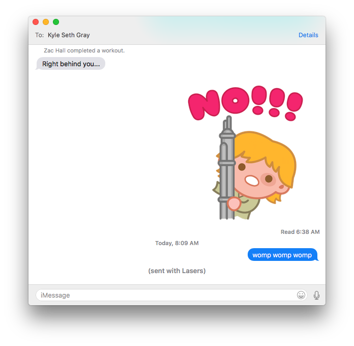 macOS Sierra Messages