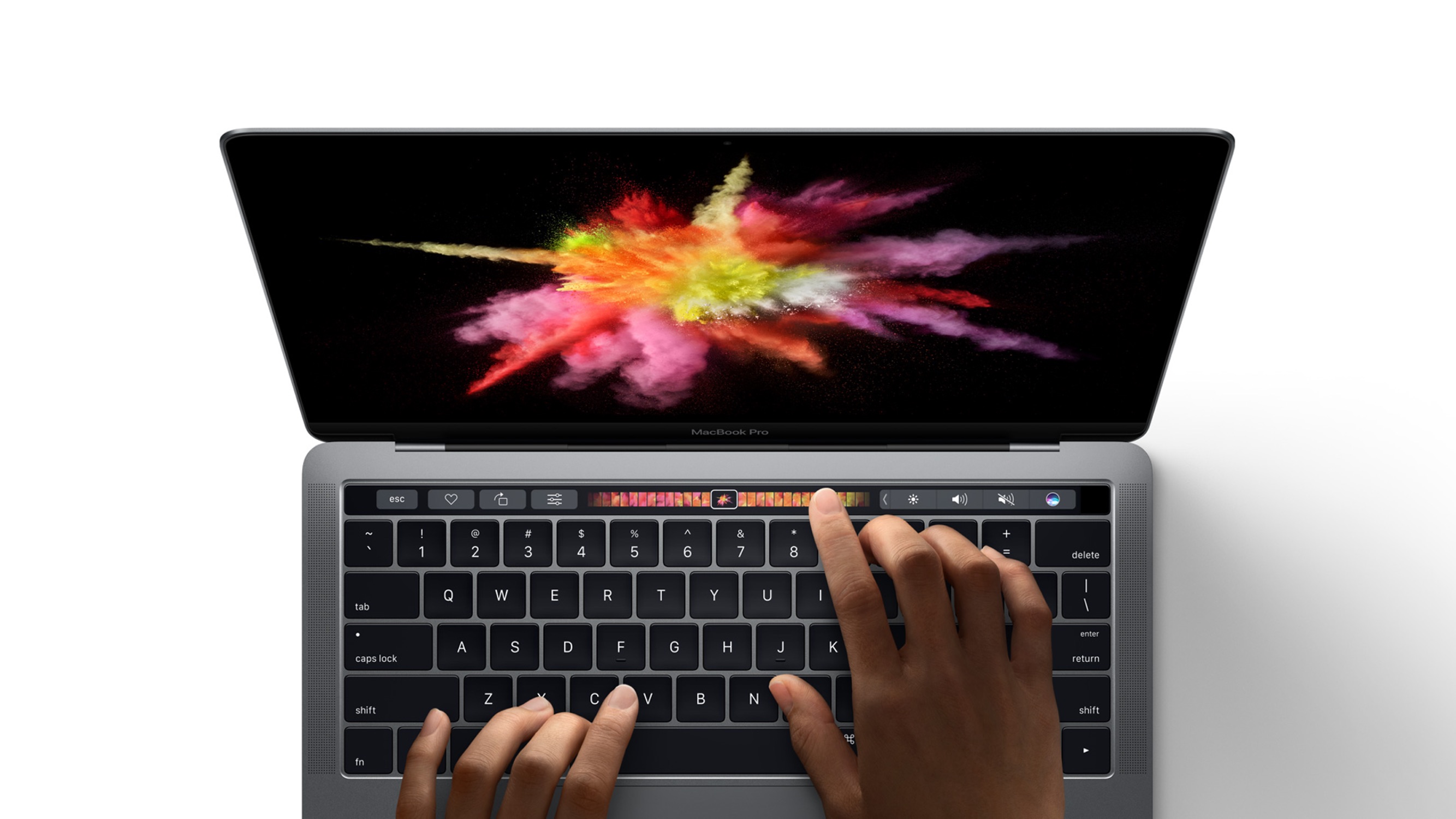 show desktop macbook pro touch bar