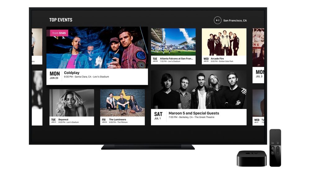 StubHub Apple TV