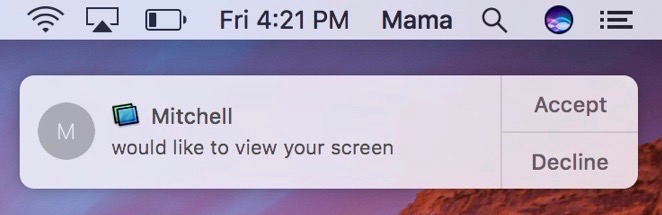 screen share iPhone iPad Mac