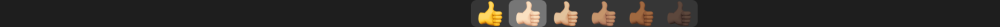 touch-bar-shot-2016-12-07-at-11-02-36-am "width =" 1000 "height =" 28 "srcset =" https://9to5mac.com/wp-content/uploads/sites /6/2016/12/touch-bar-shot-2016-12-07-at-11-02-36-am.png 2170w, https://9to5mac.com/wp-content/uploads/sites/6/ 2016/12 / touch-bar-shot-2016-12-07-at-11-02-36-am.png? Resize = 155,4 155w, https://9to5mac.com/wp-content/uploads/sites /6/2016/12/touch-bar-shot-2016-12-07-at-11-02-36-am.png?resize=655,18 655w, https://9to5mac.com/wp-content/ uploads / sites / 6/2016/12 / touch-bar-shot-2016-12-07-at-11-02-36-am.png? resize = 768,21 768w, https://9to5mac.com/wp -content / uploads / sites / 6/2016/12 / touch-bar-shot-2016-12-07-at-11-02-36-am.png? resize = 1024,28 1024w, https: // 9to5mac. com / wp-content / uploads / sites / 6/2016/12 / touch-bar-shot-2016-12-07-at-11-02-36-am.png? resize = 350,10 350w, https: / /9to5mac.com/wp-content/uploads/sites/6/2016/12/touch-bar-shot-2016-12-07-at-11-02-36-am.png?resize=1600,44 1600w " tailles = "(largeur maximale: 1000px) 100vw, 1000px" /></p>
<p>Choisir le ton de peau pour un personnage emoji est un autre exemple où appuyer et glisser est très rapide. Tapez et maintenez le doigt sur un caractère, puis faites glisser votre doigt sur la palette tactile jusqu'à la couleur de peau souhaitée, puis relâchez-le. C’est mieux que de cliquer sur les options à l’écran et tout à fait naturel si vous êtes familiarisé avec iOS.</p>
<p>De retour aux premières impressions fausses: le sélecteur d'émoji principal que vous voyez démo dans le marketing est en réalité un peu pire que le sélecteur de grille à l'écran à mon avis.</p>
<p><img decoding=