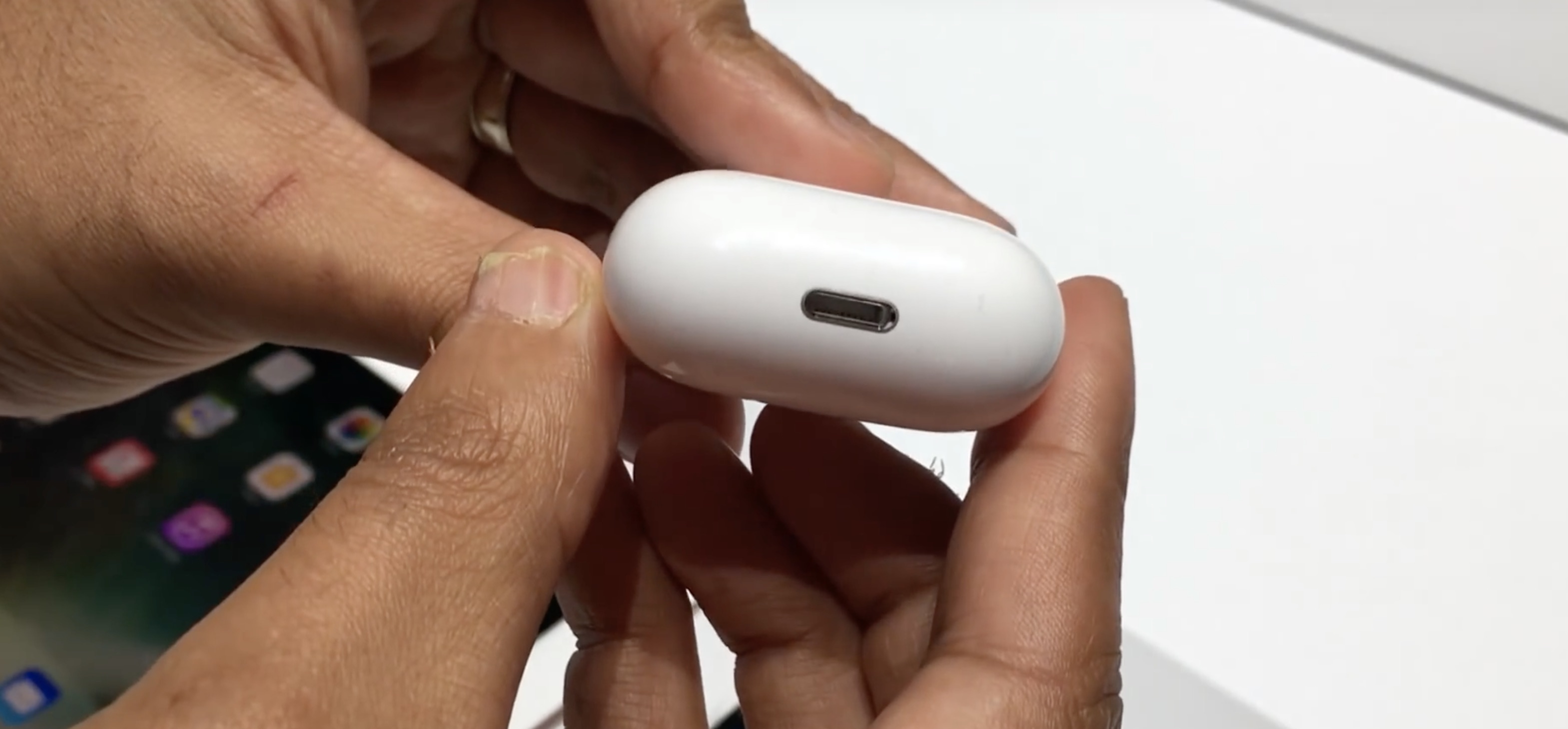 Here's a strange coincidence: Apple's AirPods case fits USB-C better