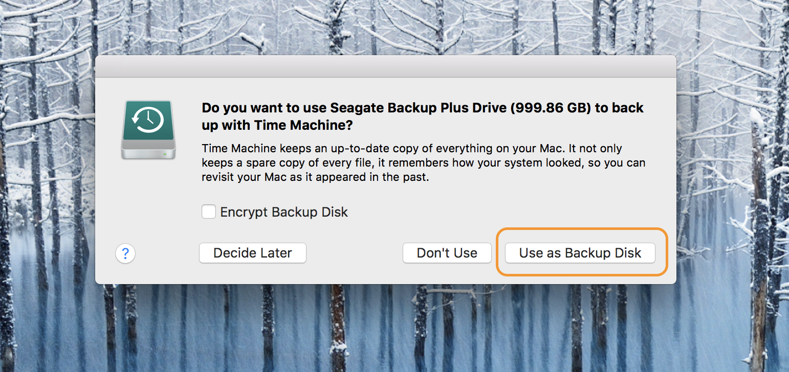 format my seagate backup plus for time machine on mac