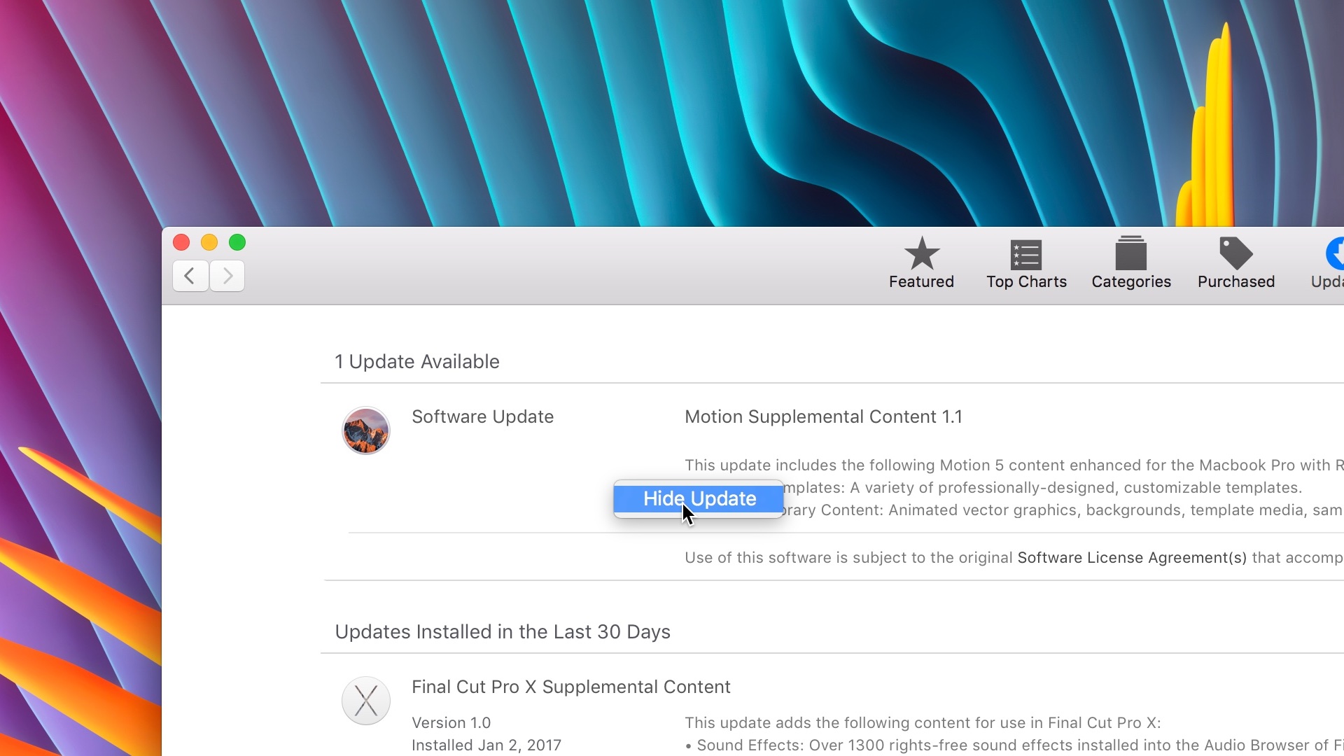 app store update for mac