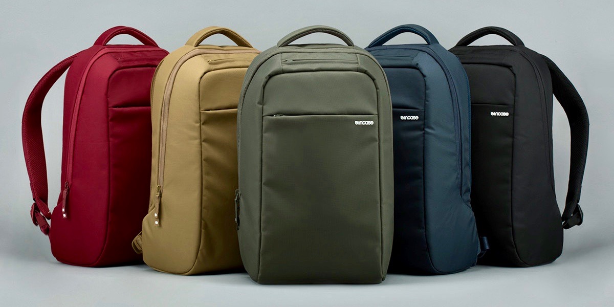 icon slim backpack with woolenex