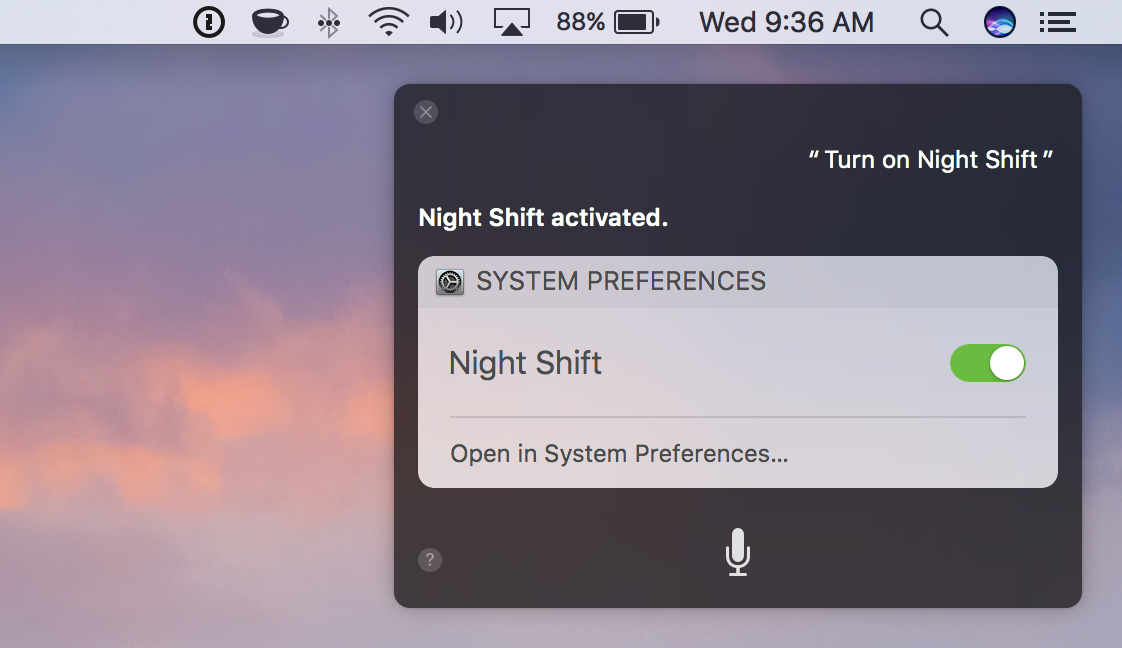 night shift app for mac
