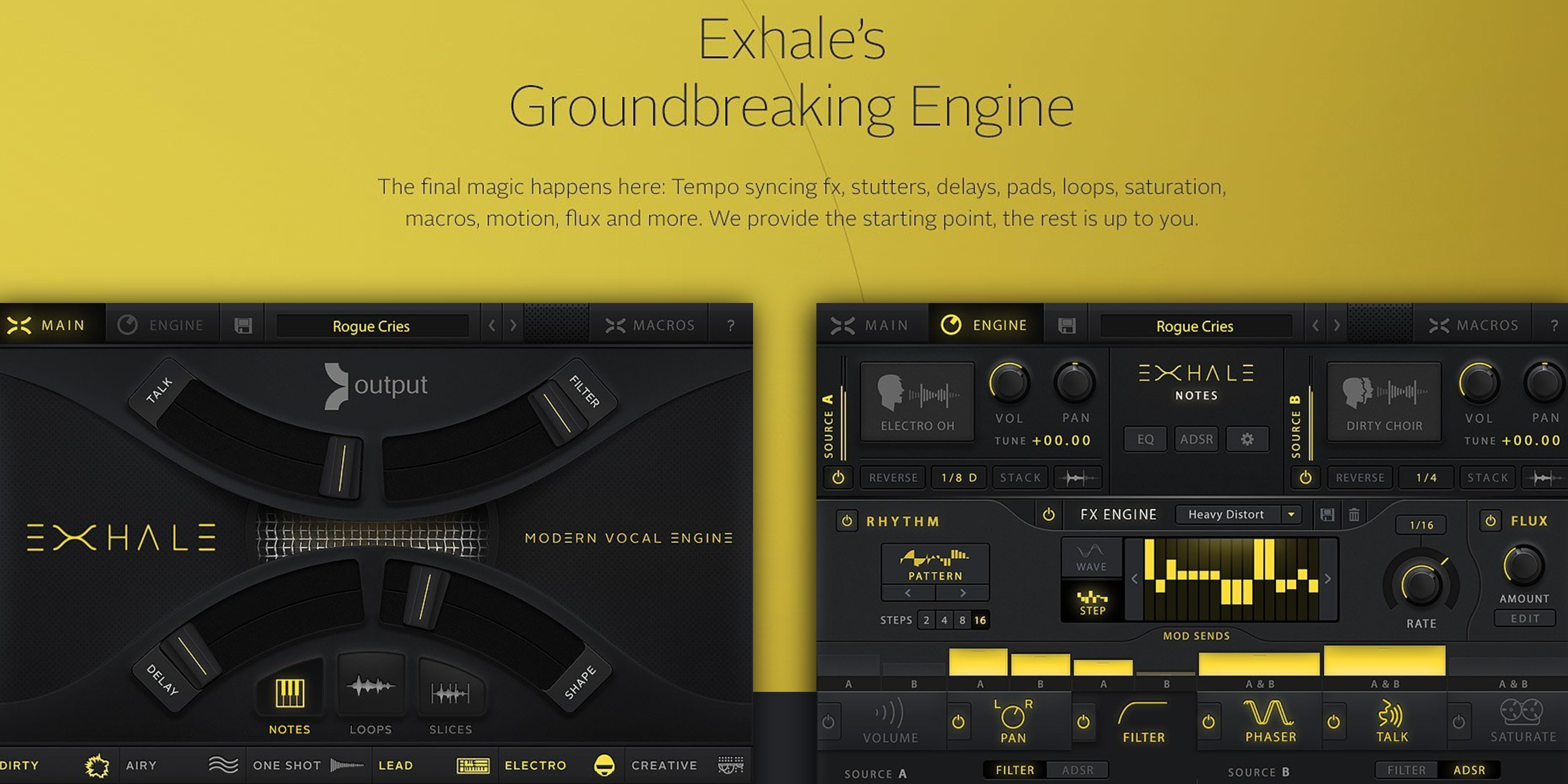 installing exhale by output