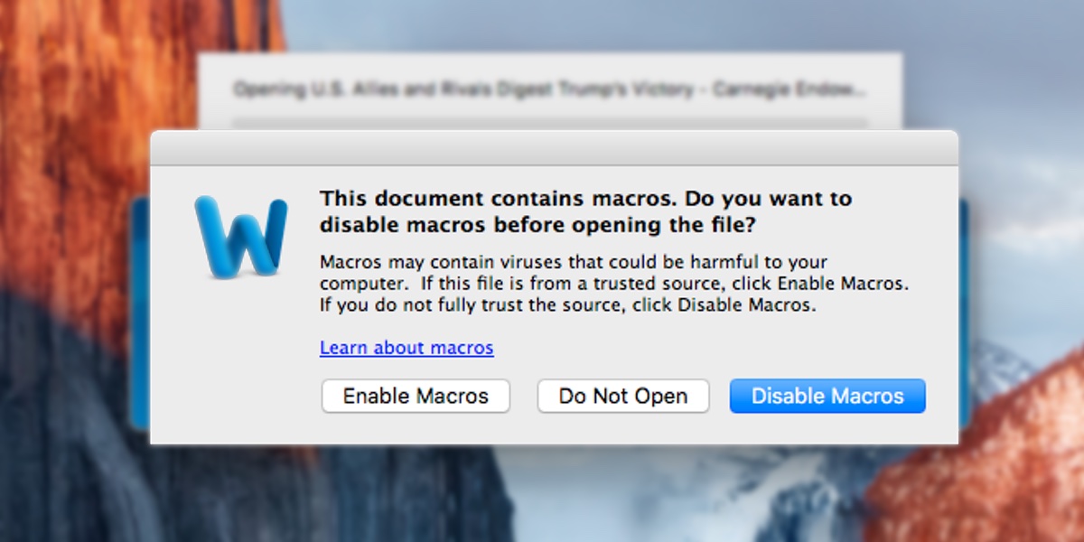macros for mac