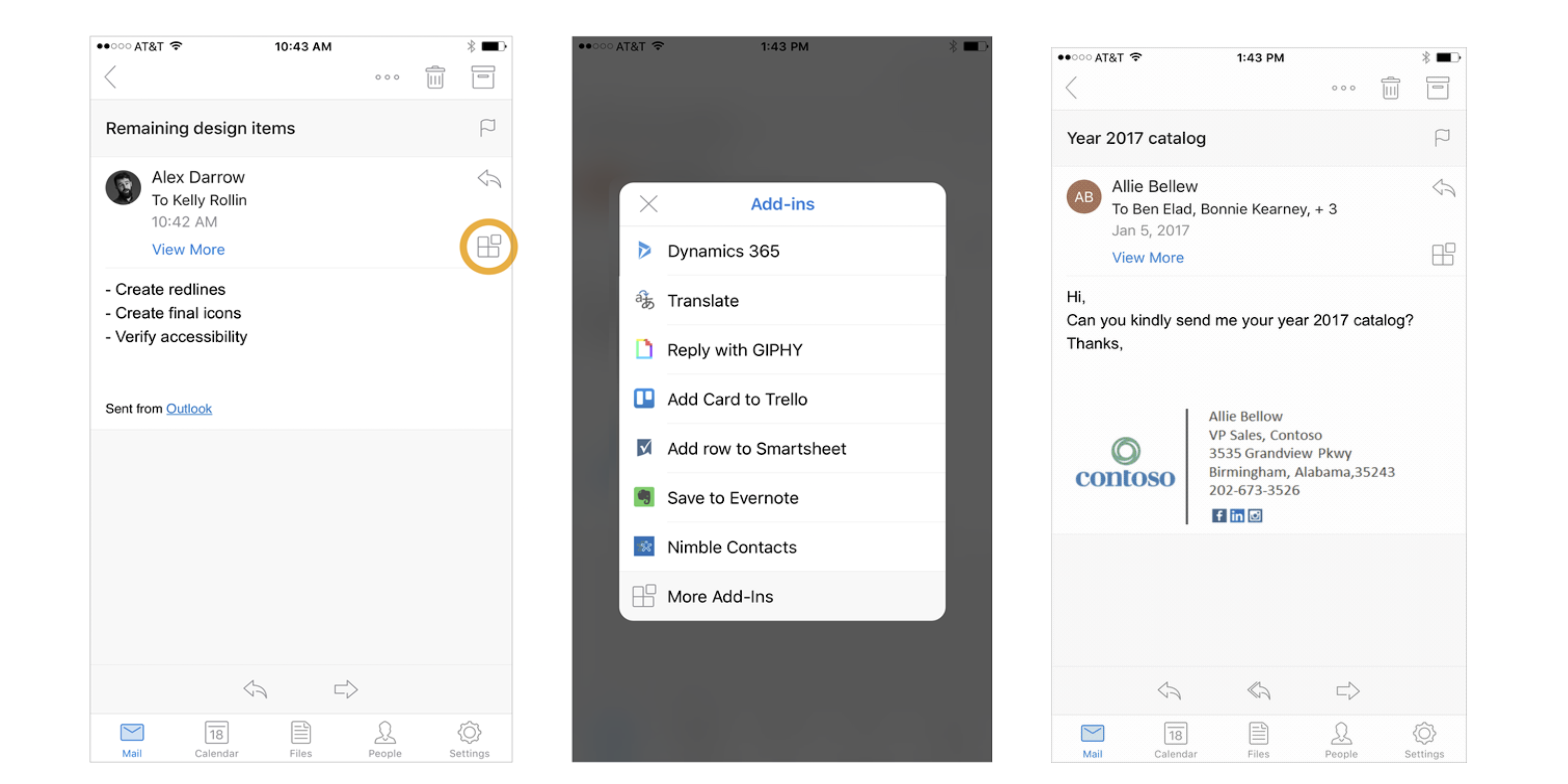 add outlook for mac calendar to ios