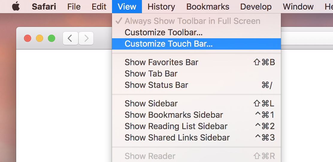 shortcut bar mac app