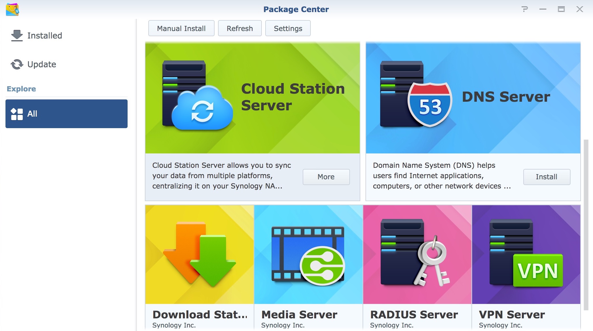 synology-srm-package-center