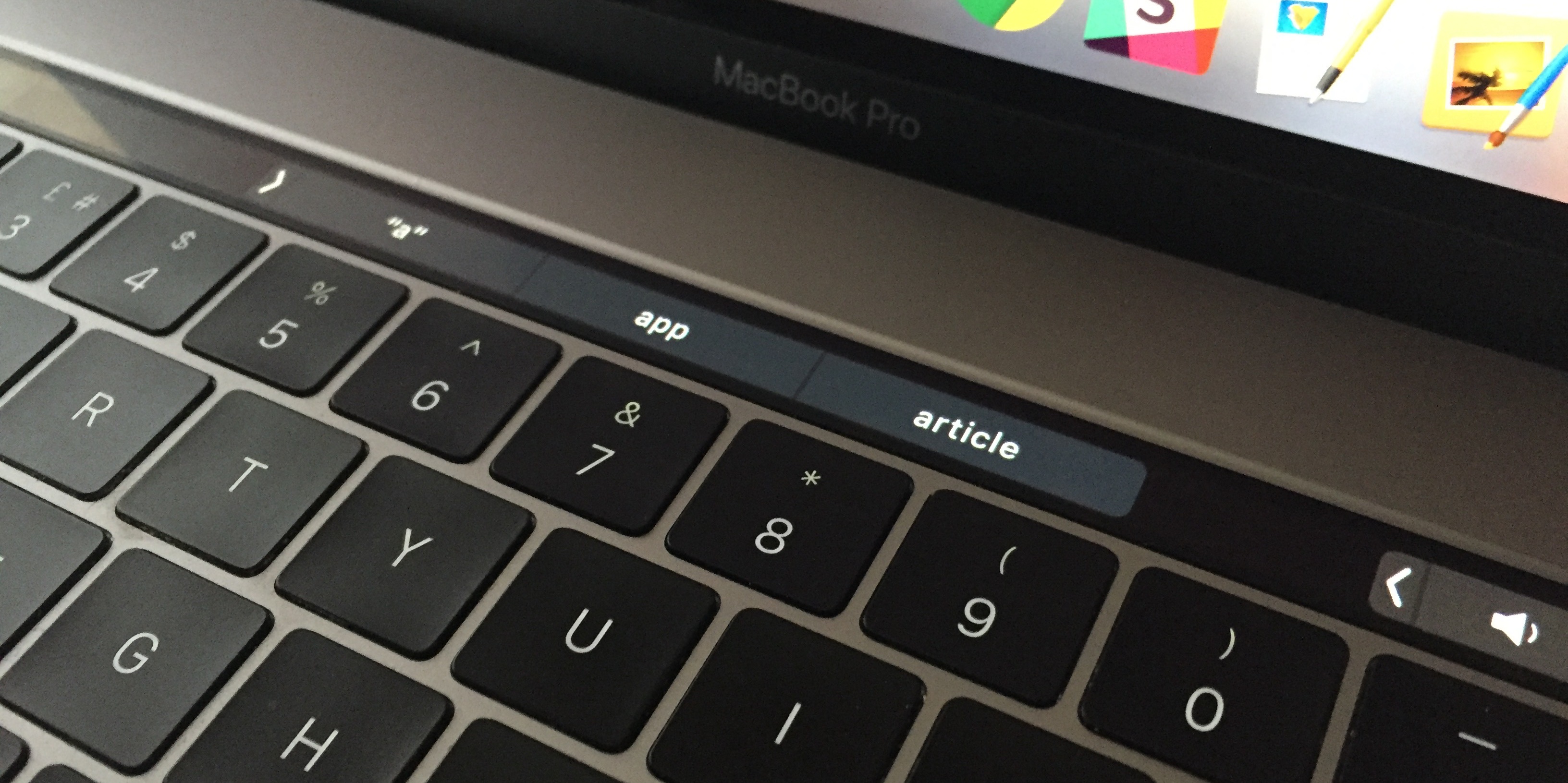 apple 2016 macbook pro touchbar remove siri