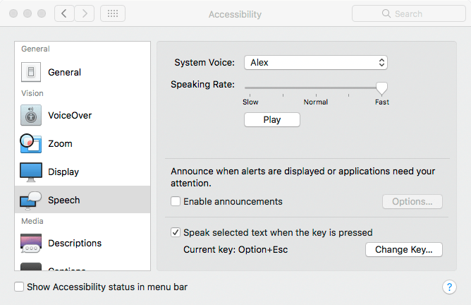 use text to speech i kindle for mac