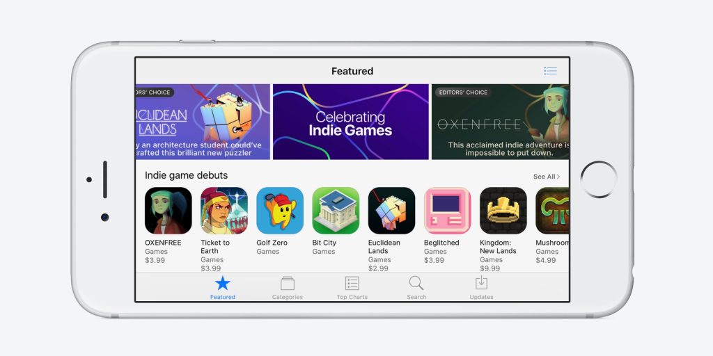 Apple Adds Permanent Indie Games Section to App Store, Offers