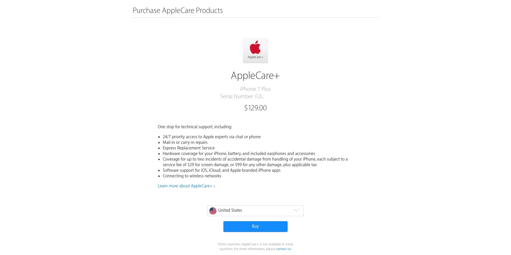 can i purchase applecare after purchase