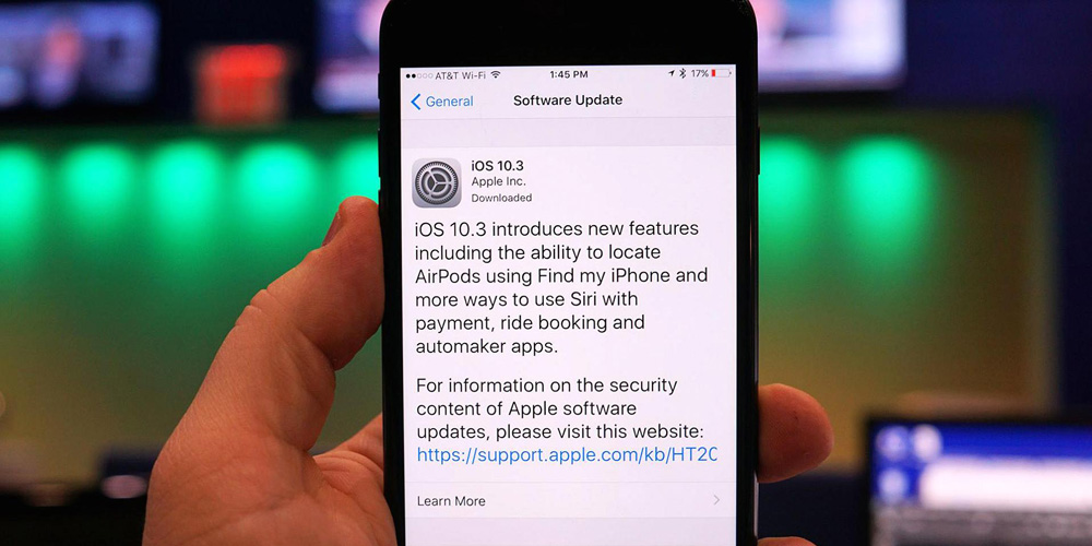 Two changes mean iOS 10.3 will take longer to install, but feel