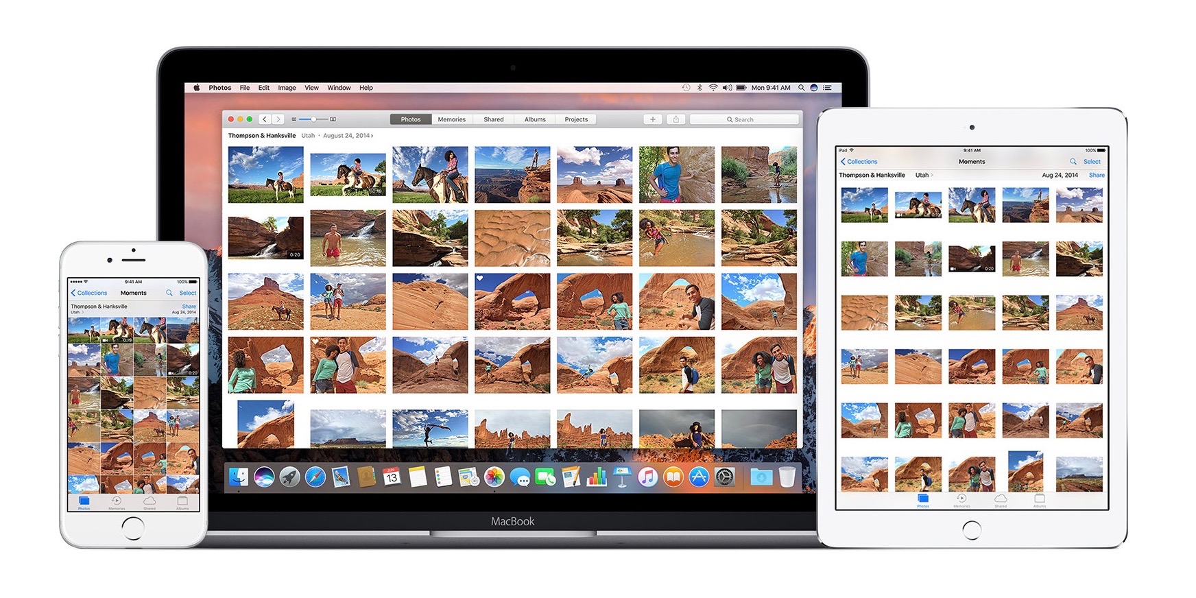 Image of Apple's Photo application on iPhone, iPad, and Mac