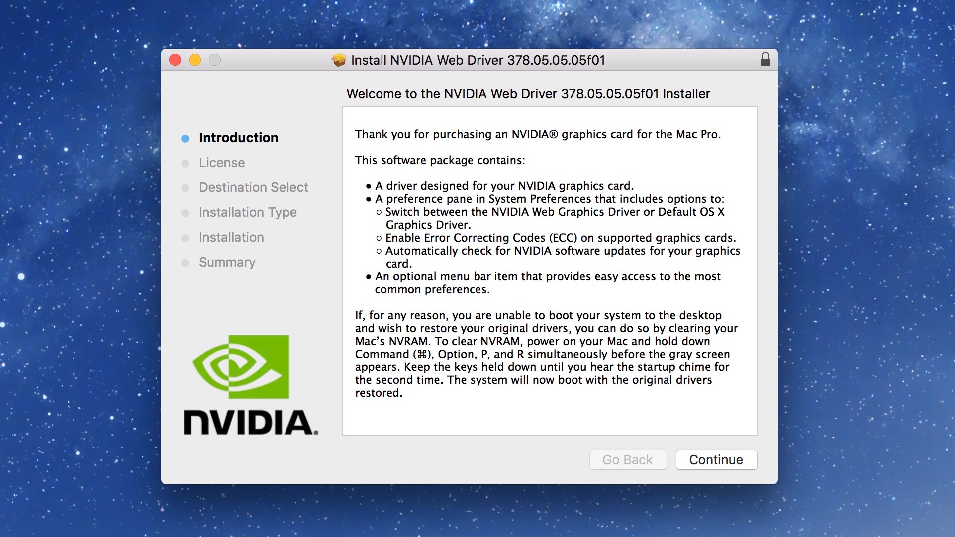 latest nvidia driver for mac