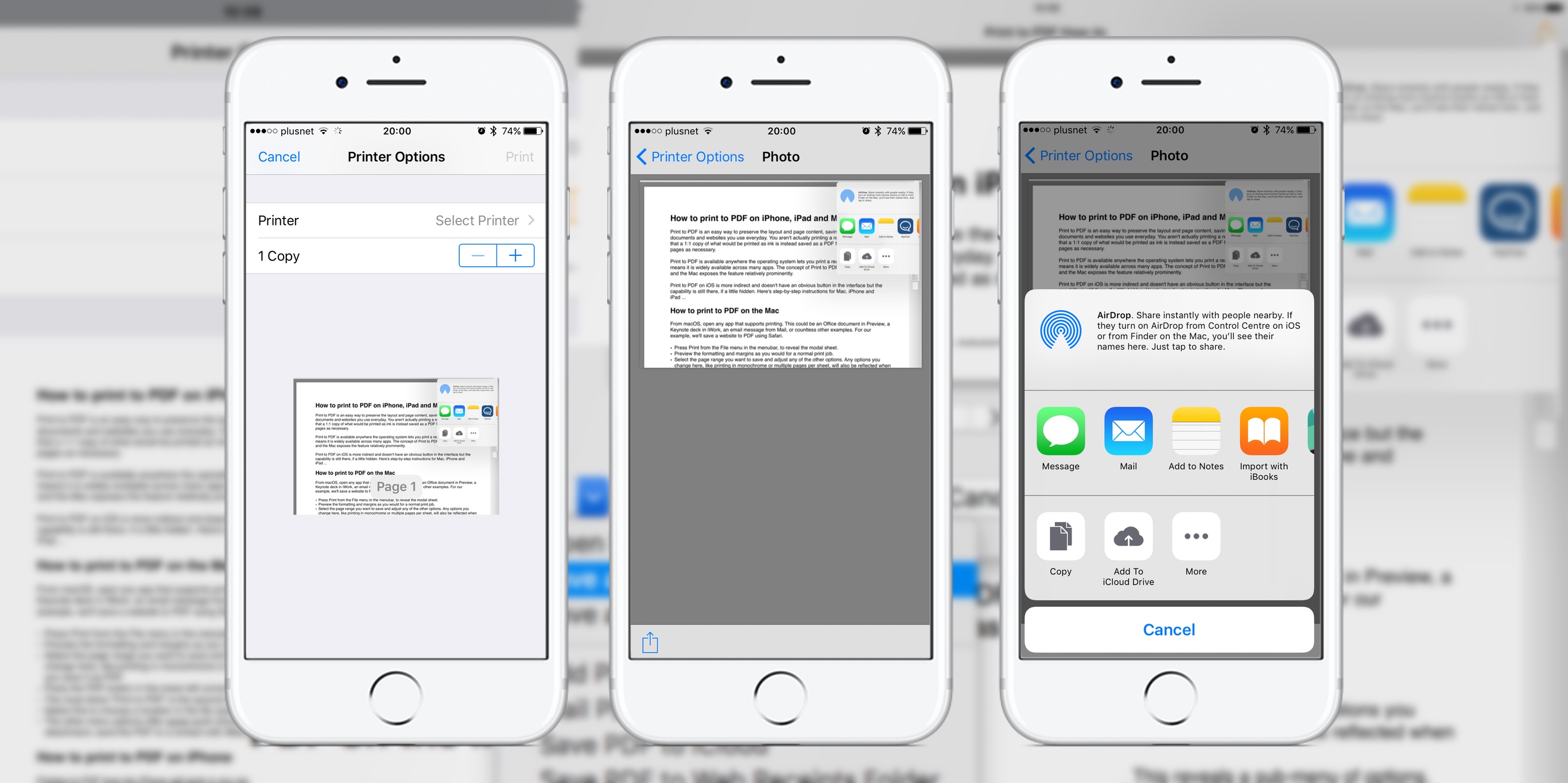 make pdf on iphone