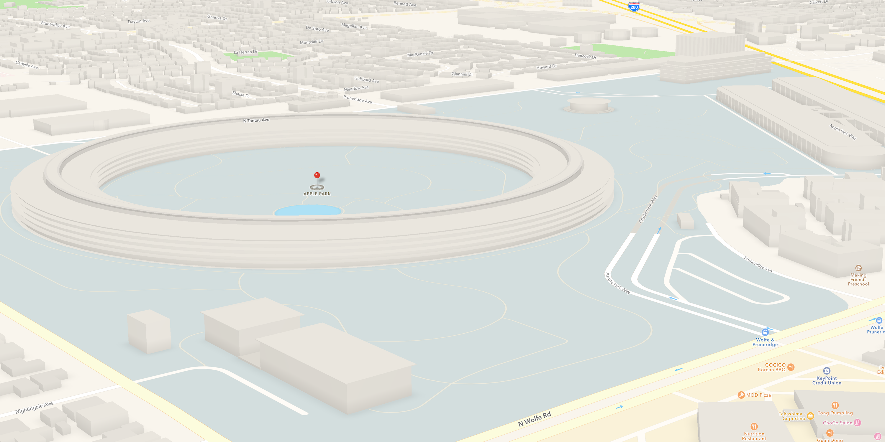 apple map 3d view