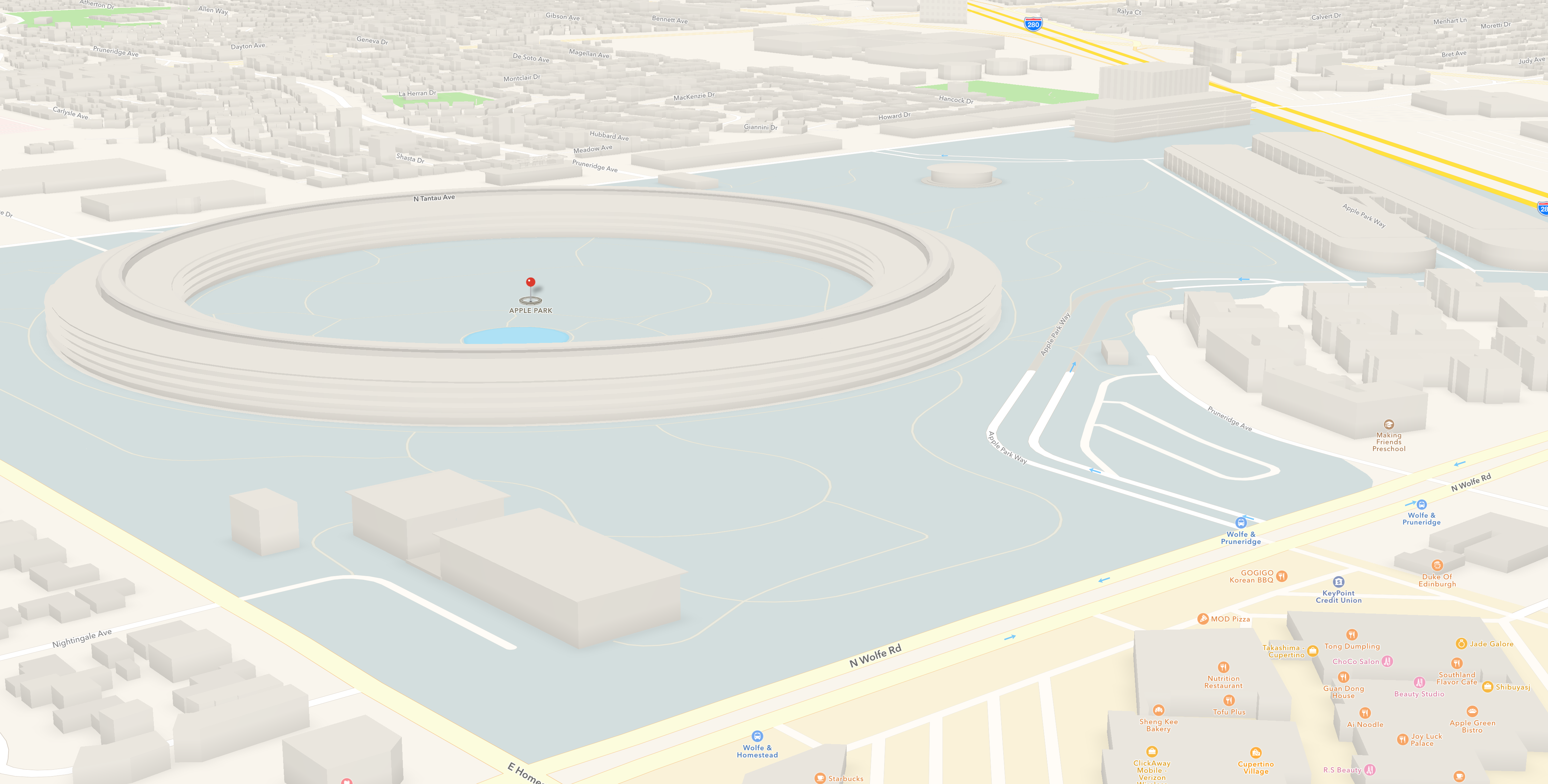 apple map 3d view