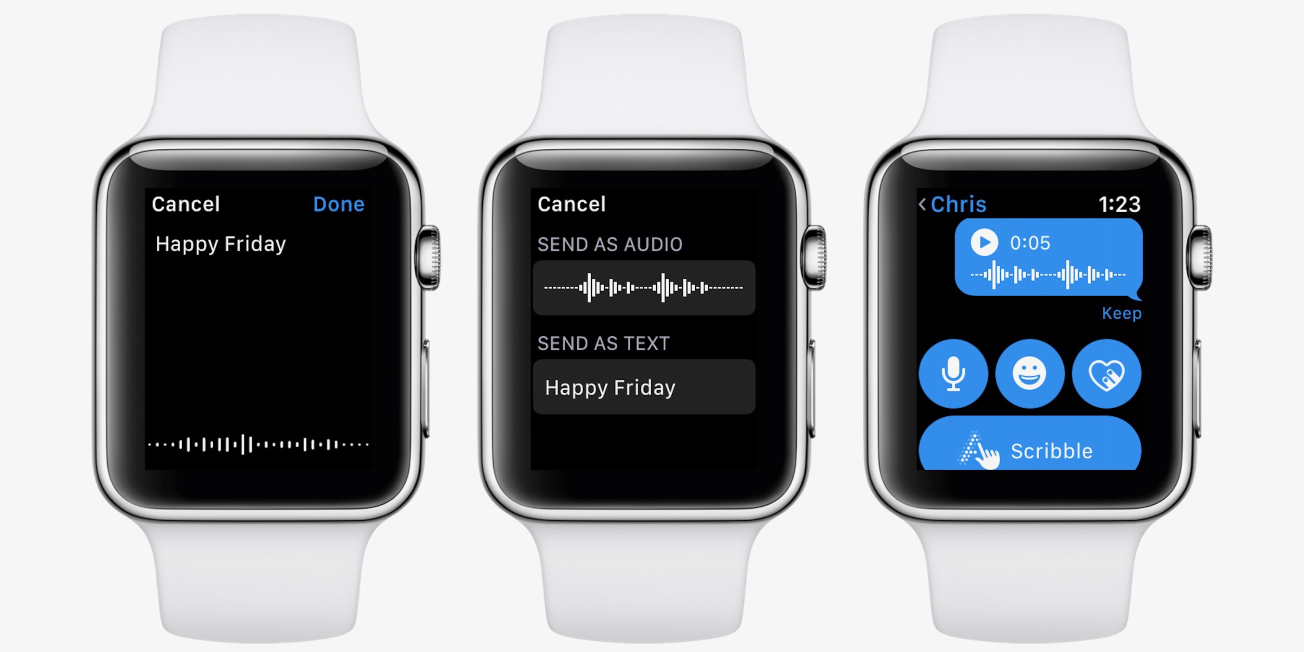 Receive messages best sale on apple watch