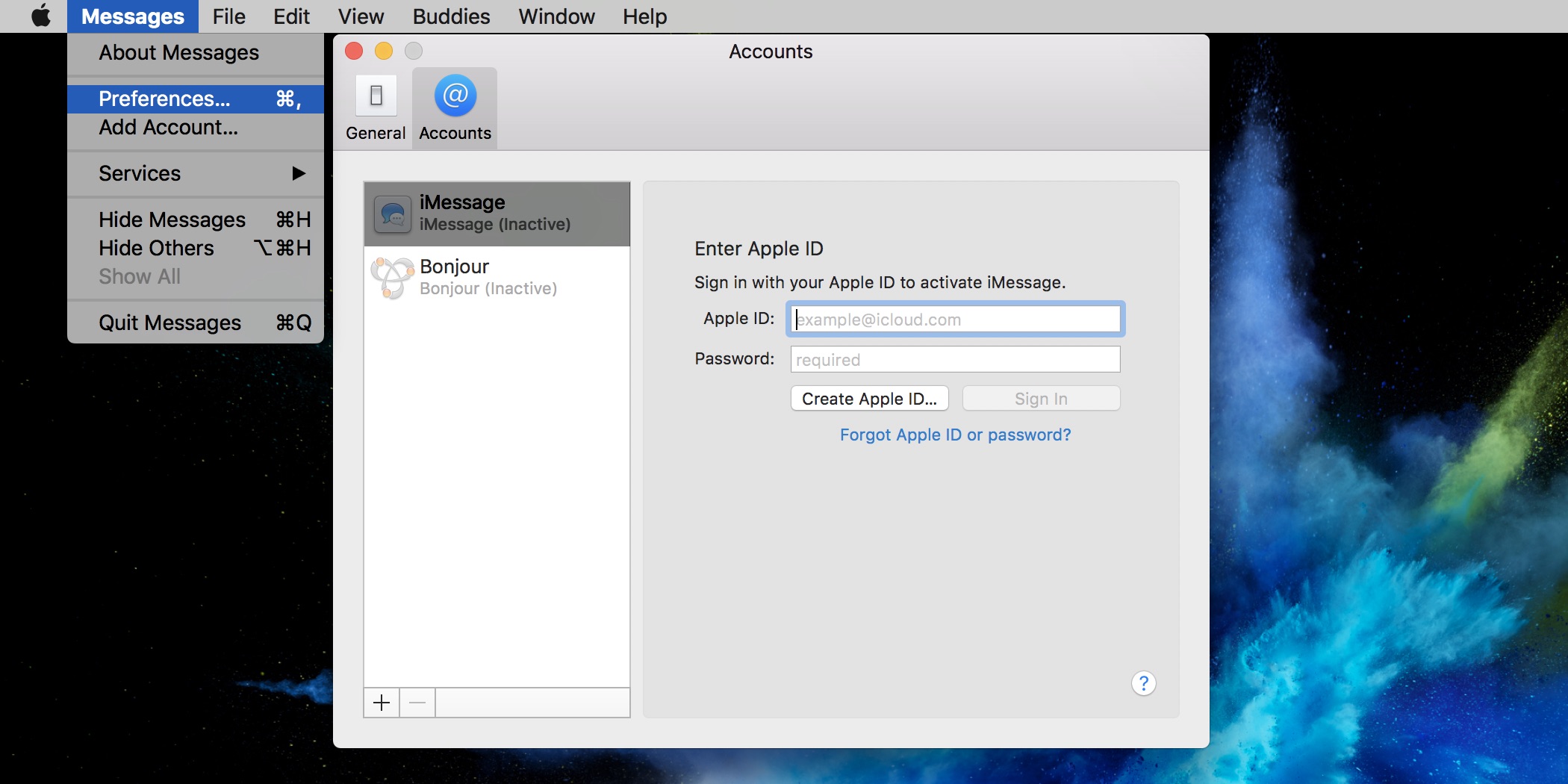 how to set up texting on mac