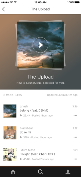 SoundCloud The Upload