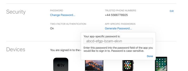 App specific passwords will be required to sign in to iCloud with third ...