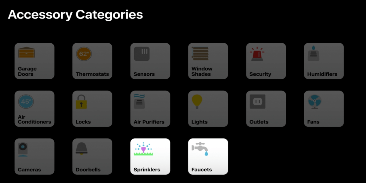 HomeKit in iOS 11 Sprinklers & faucets, QR code & NFC setup, improved