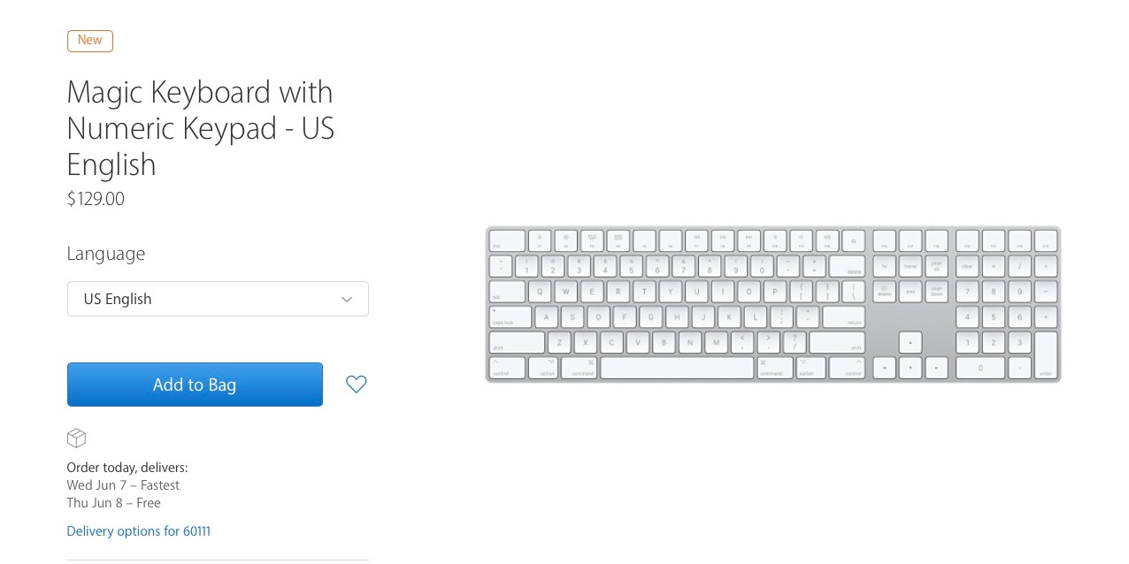 apple keyboard with numeric keypad bluetooth