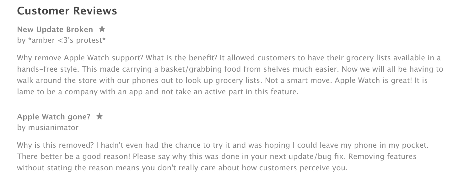 watchOS apps continue to disappear as Whole Foods says ‘nighty nighty