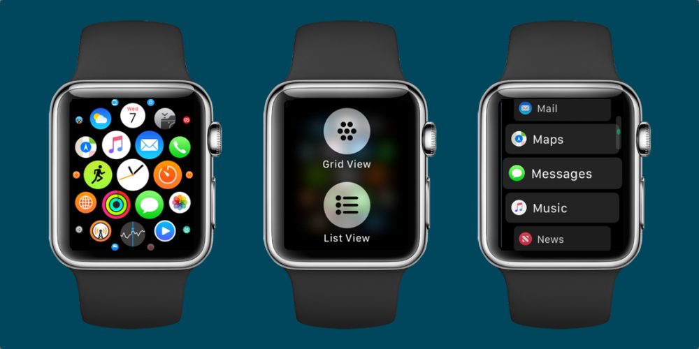 How To Switch Between List View And Honeycomb App Grid On Apple Watch With Watchos 4 9to5mac