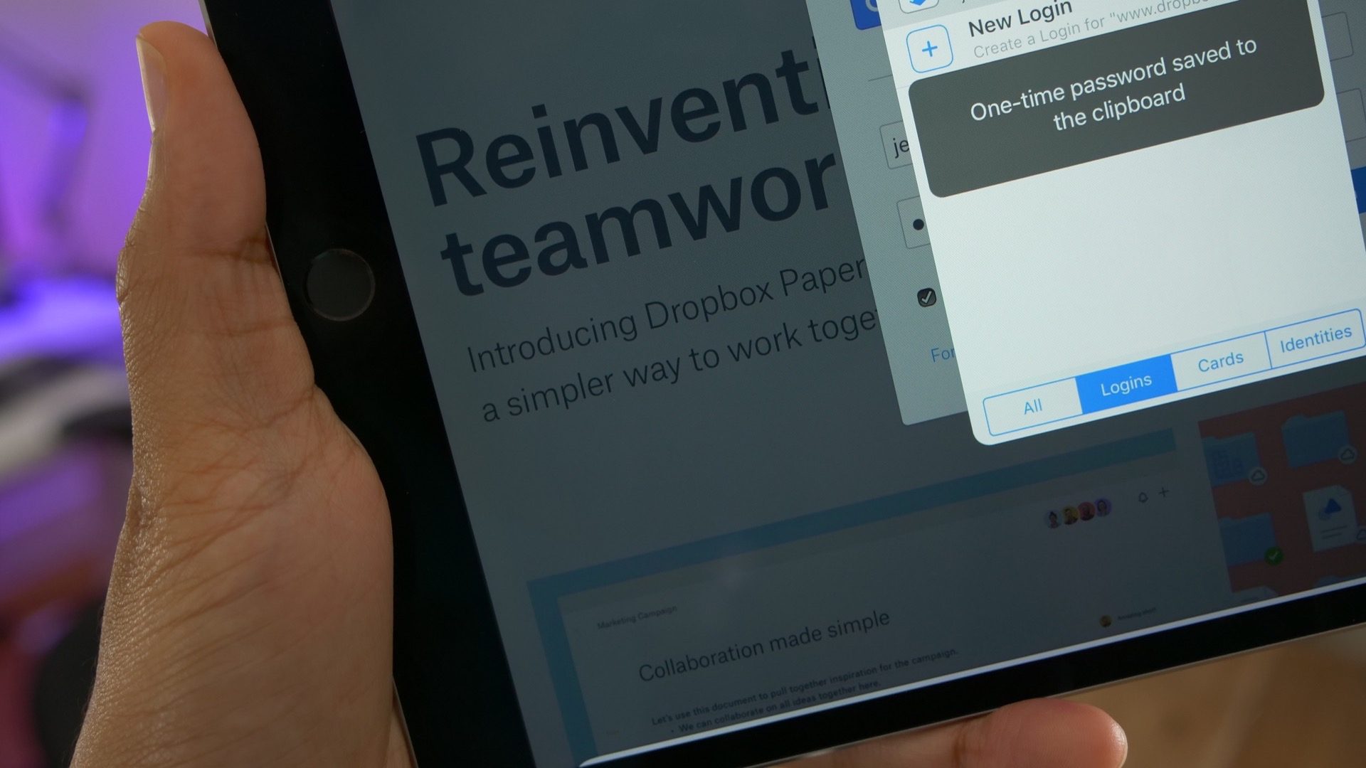 1Password версии 6.8 для iOS автоматически копирует одноразовые пароли для экономии времени