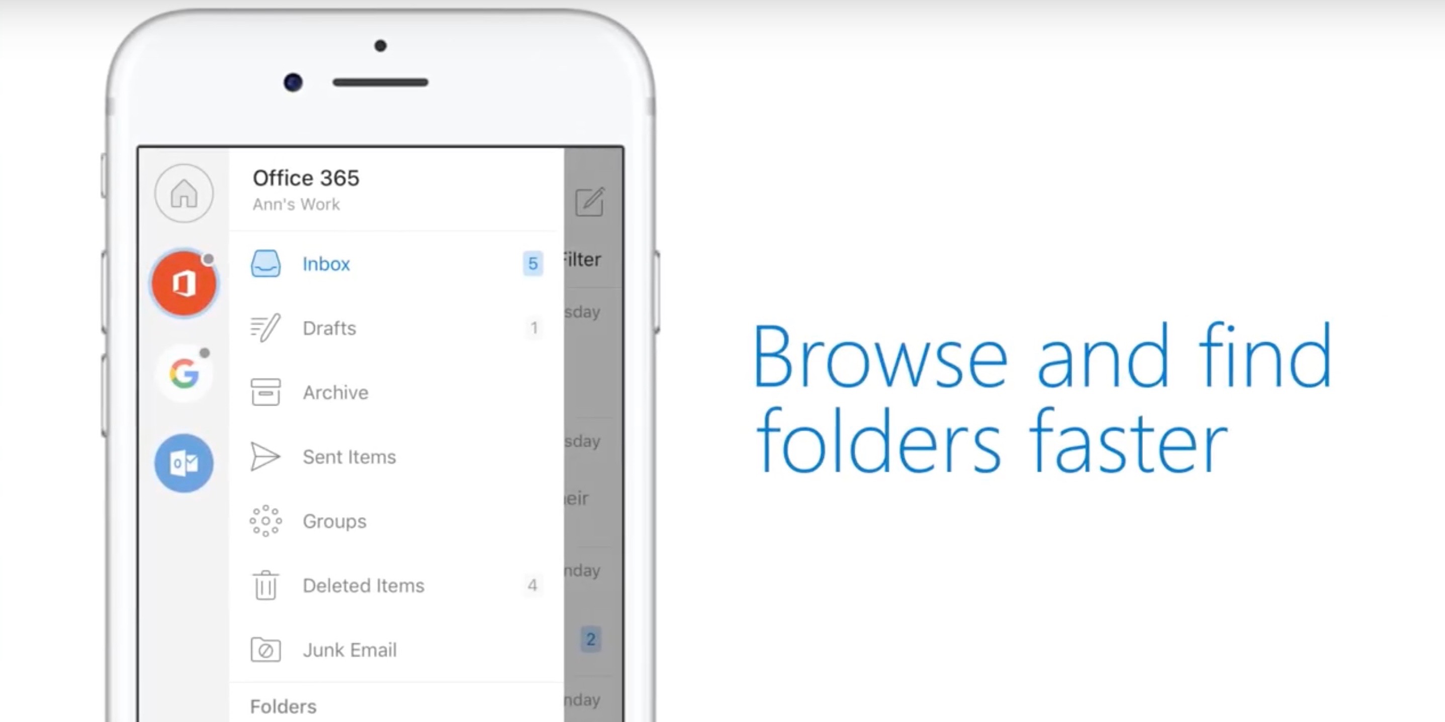 Outlook for iOS updated with redesigned navigation, conversations, and