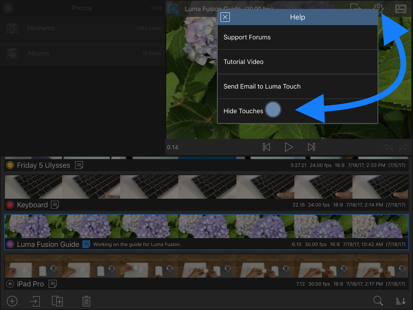 LumaFusion video editing guide part 1 Basic project features [Video