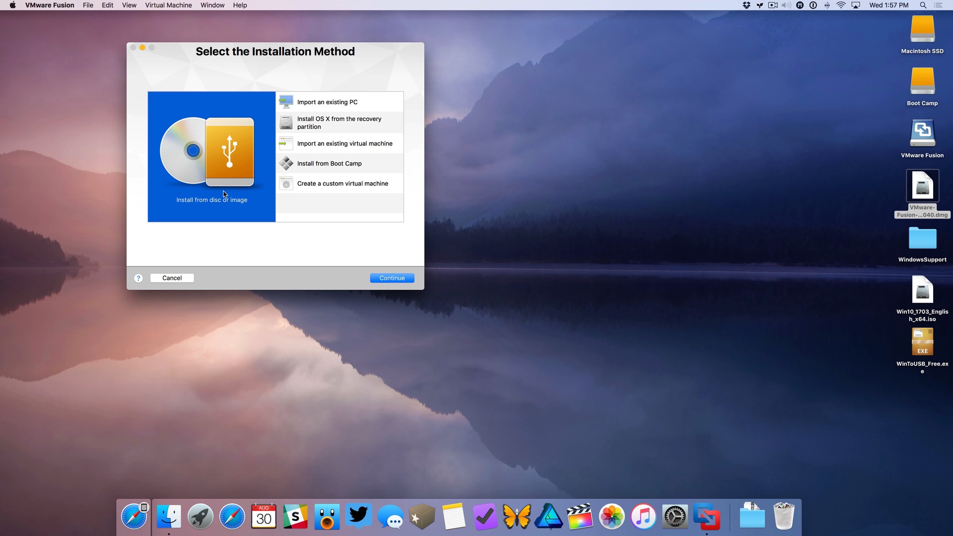 installing windows on mac without a disc