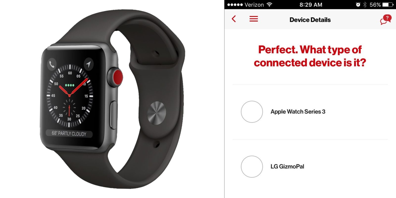 Verizon app briefly mentions 'Apple Watch Series 3' ahead ...