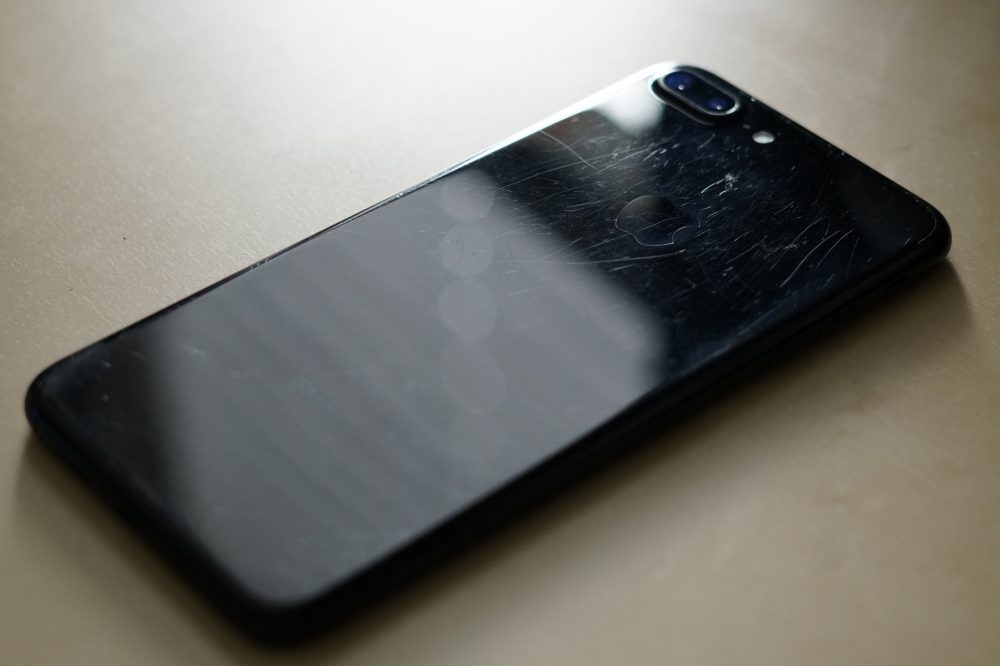 Jet, Glossy Black iPhone Case