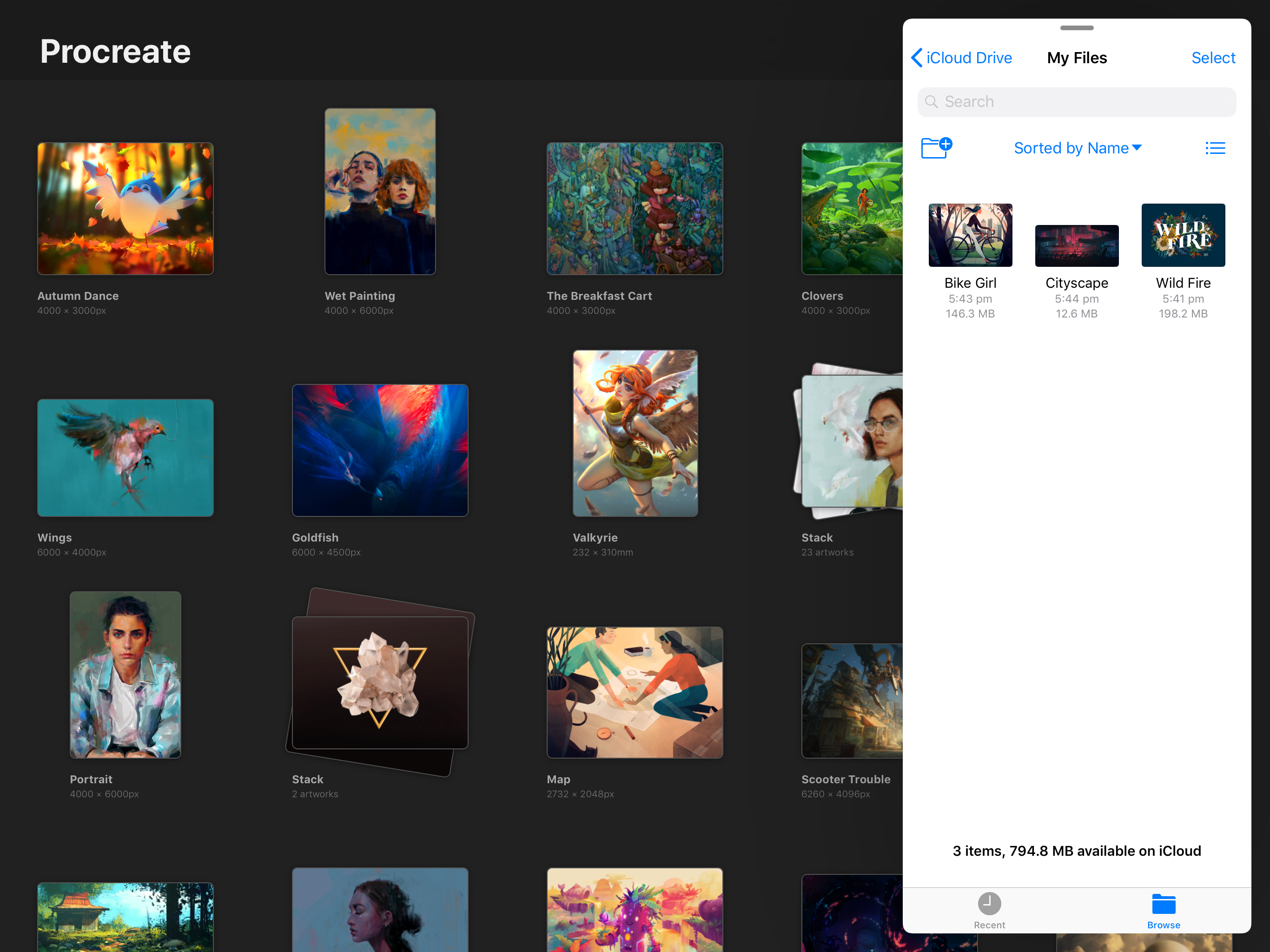 Procreate 4 brings interface overhaul, new Metal engine for performance