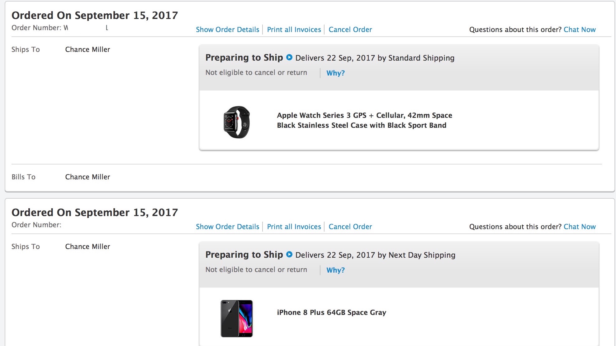 First iPhone 8 and Apple Watch Series 3 orders now 'preparing to