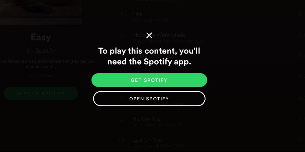 Spotify no audio