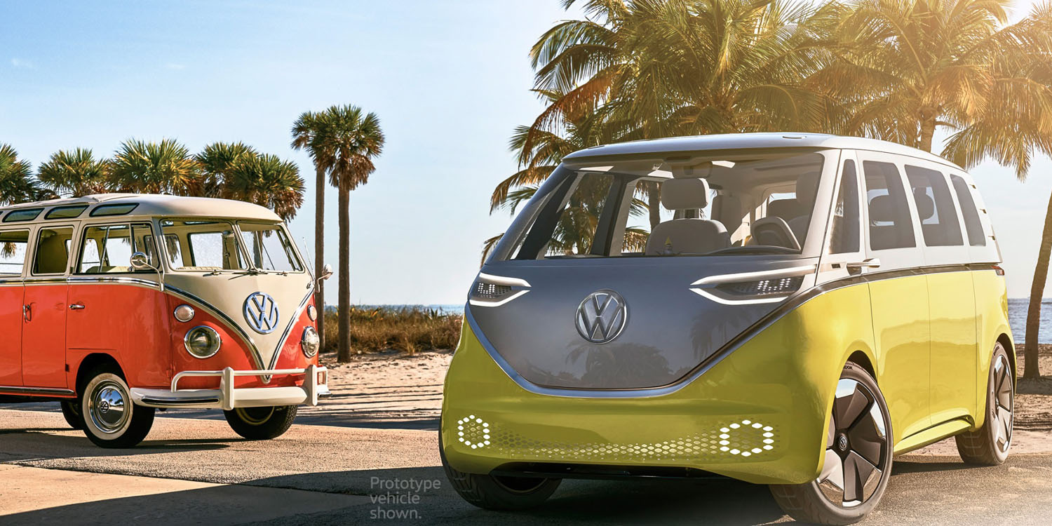 VW claims it will really make its electric VW Bus, concept shows iPad as infotainment center 