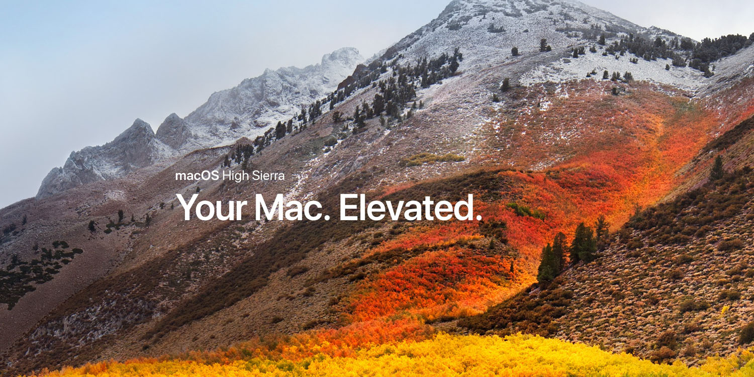 Mac Osx High Sierra Update