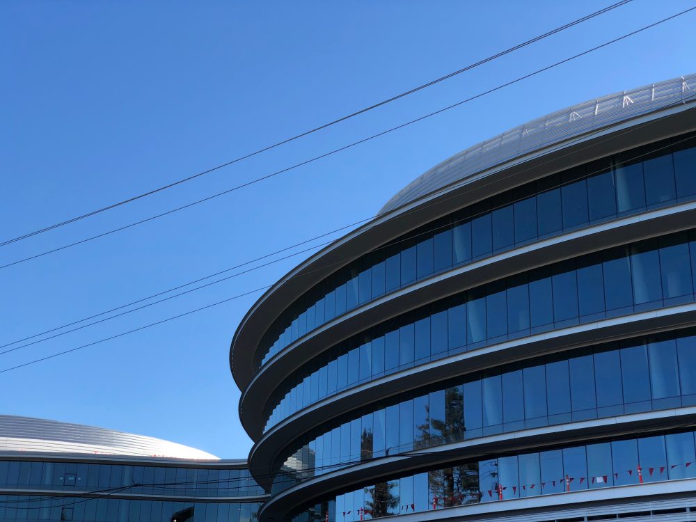 Construction of Apple's stunning 'second spaceship' campus in Sunnyvale